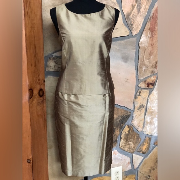 Vintage CARLISLE Silk 3-Piece Collection Top Skirt Pants (8/28) - Picture 3 of 17